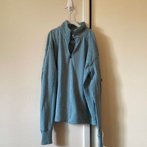 Outdoor voices running sweater with thumb cut outs